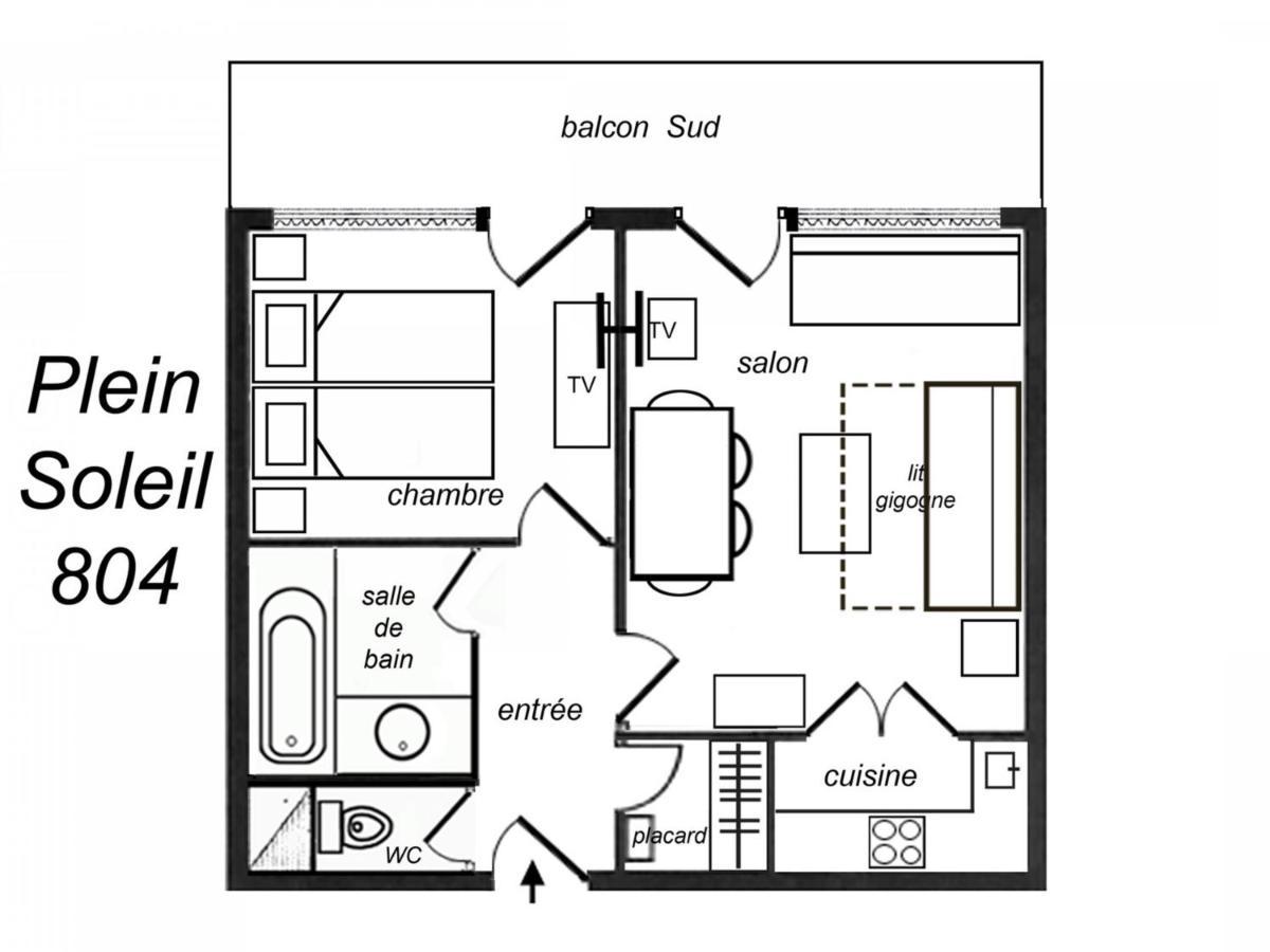 Appartement Ensoleille Avec Tv, Proche Pistes Et Commerces, Residence Plein Soleil, Les Allues - Fr-1-182-18 Meribel Ngoại thất bức ảnh
